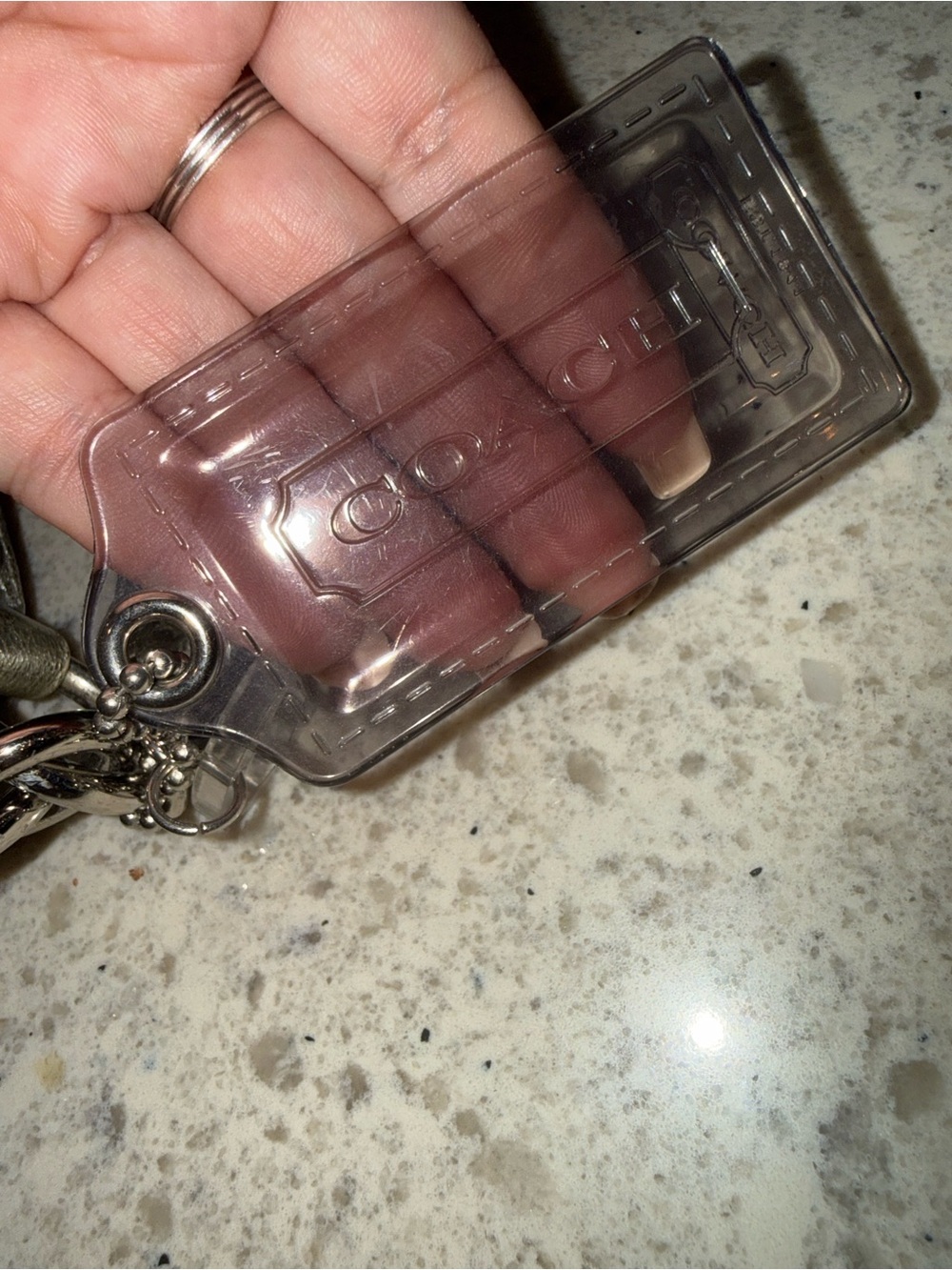 Coach Poppy Y2K Signature Shoulder Bag Black Canvas Silver Metallic Strap Charm - Picture 5 of 15